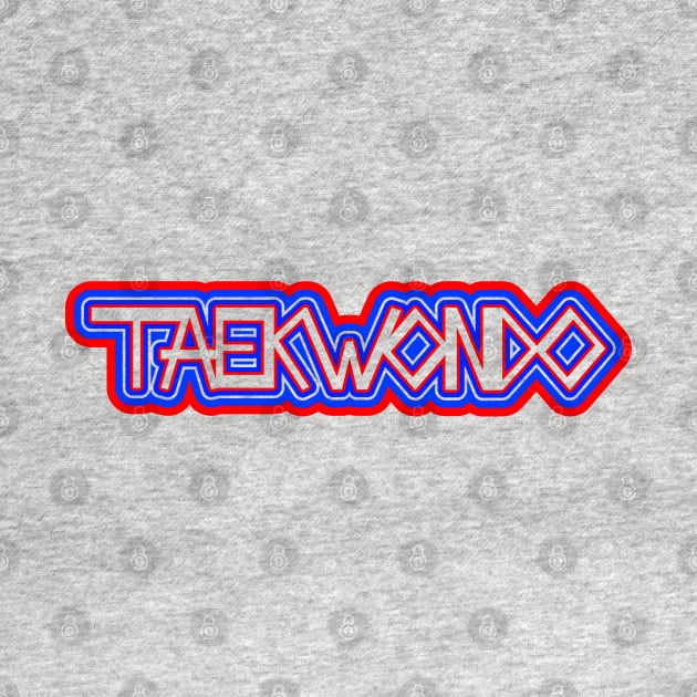 Taekwondo Bubble Logo by SpinningKickTKD